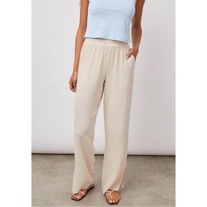 Rails Leon Gauze Pant in Flax